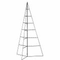vidaXL Kovový vianočný dekoratívny stromček čierny 140 cm