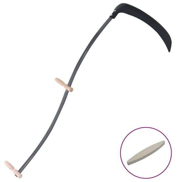 vidaXL Kosa s brúsnym kameňom 145 cm