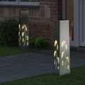 vidaXL Solárne LED svetlo na chodník 2 ks Teplá biela 18 x 18 x 80 cm