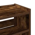 vidaXL Regál na topánky dymový dub 60x25x62 cm spracované drevo