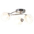 vidaXL Stropná lampa s 3 LED žiarovkami G9, 120 W