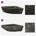 vidaXL Umývadlo Sivá (38-45) x (38-45) x 12 cm Riečna skala