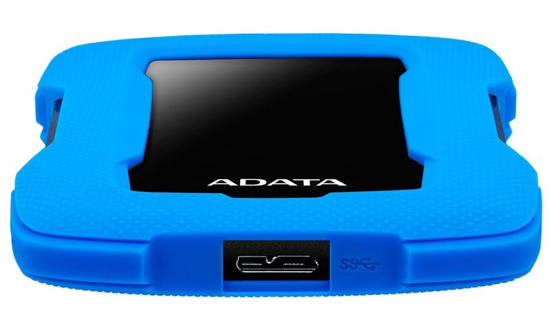 ADATA HD330/1TB/HDD/Externý/2.5"/Modrá/3R Pevný disk, externý, 1TB, 2,5", USB 3.1, odolný, modrý