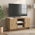 vidaXL TV skrinka 102 x 34,5 x 50 cm Dub artisan Kompozitné drevo