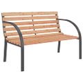 vidaXL Záhradná lavička 120 cm, drevo a železo