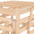 vidaXL Úložný box pre odpadkový kôš 84x90x128,5 cm masívna borovica