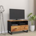 vidaXL TV skrinka 70x33x46 cm akáciový masív