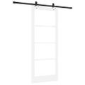 vidaXL Posuvné dvere ORKDAL 83 x 202 cm Biela a čierna