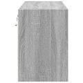 vidaXL TV nástenná skrinka s LED svetlami sivá sonoma 80x31x45 cm