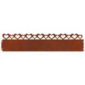 vidaXL Obrubníky trávnika 10 ks 103 x 0,05 x 22 cm Hrdzavý