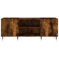 vidaXL Skrinka na platne dymový dub 121x38x48 cm kompozitné drevo