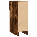 vidaXL Nočný stolík so zásuvkou dymový dub 20x36x60 cm