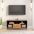 vidaXL TV skrinka 100x33x46 cm akáciový masív
