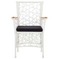 vidaXL 3-dielna záhradná jedálenská súprava biela