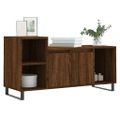 vidaXL TV skrinka hnedý dub 100x35x55 cm spracované drevo