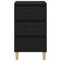 vidaXL Nočný stolík Čierny dub 40 x 35 x 70 cm Kompozitné drevo