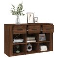 vidaXL Komoda hnedý dub 100x30x59,5 cm spracované drevo