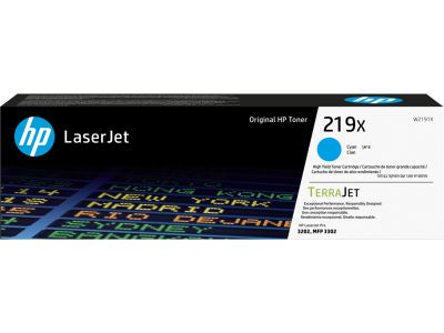 HP 219X, Azúrová originálna tonerová kazeta, W2191X