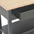 vidaXL Komoda z drevotriesky čierna 110x35x80 cm
