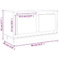 vidaXL TV skrinka hnedý dub 80x35x45 cm spracované drevo