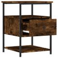 vidaXL Nočné stolíky 2 ks dymový dub 40x42x56 cm kompozitné drevo