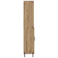 vidaXL Highboard Remeselný dub 69,5 x 32,5 x 180 cm Kompozitné drevo