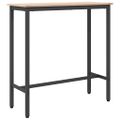 vidaXL stôl Prírodná 100 x 40 x 101 cm Inžinierske drevo a oceľ
