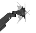Neomounts  DS70-250BL2 Neomounts NEXT Slim Desk Mount, double display (topfix clamp/grommet), black Držák, VESA, stolní, pro 2 ploché/zakrivené monitory, úhloprícka 17–32", náklon 90°, otácení 180°, rotace 360°, nosnost 18kg, cer