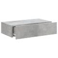 vidaXL TV skrinka s LED svetlami betónovo sivá 60 x 35 x 15,5 cm