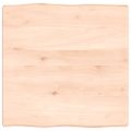 vidaXL Stolová doska 60x60x(2-4) cm neošetrený masív živé hrany