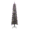 vidaXL Umelý vianočný stromček Zelená 180 cm PVC, plast a oceľ