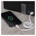 Nabíjací a dátový kábel USB-A 2.0 / Lightning MFi, 1 m, biely