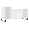 vidaXL TV skrinka biela 100x35x55 cm spracované drevo