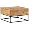 vidaXL Konferenčný stolík 68x68x41 cm surové mangovníkové drevo