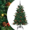 vidaXL Umelý vianočný stromček Zelená 150 cm PVC, kov a plast