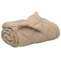 vidaXL Prikrývka na celý rok 200 x 200 cm 300 gsm Sivohnedá