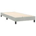 vidaXL Posteľný rám boxsping s matracom bledosivý 90x220 cm zamat