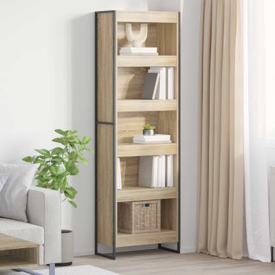 vidaXL Knižnica 2 pcs Sonoma 60 x 30 x 189,5 cm Kompozitné drevo