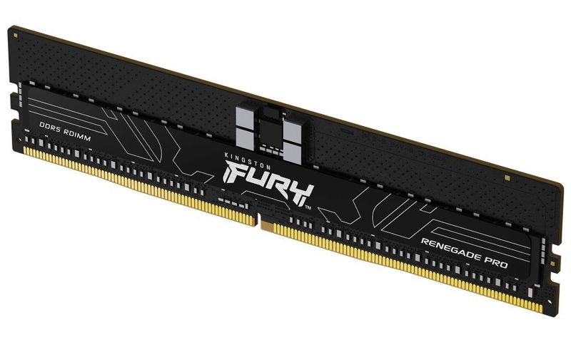 Kingston FURY Renegade Pro/DDR5/64GB/6800MHz/CL34/4x16GB/Black Operacní pamet, DDR5, 64GB (4× 16GB kit), 6800MHz, RDIMM, CL34, ECC Reg, XMP, cerná