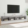 vidaXL TV skrinky s LED svetlami 2 ks sivé sonoma 100x30x30 cm