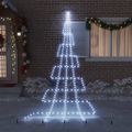 vidaXL LED Vianočný stromček so zemnými kolíkmi Studená biela 511 cm
