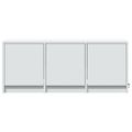 vidaXL TV stolík s LED biely 97x34x40 cm kompozitné drevo