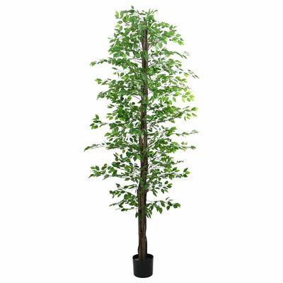 vidaXL Umelý fikusový 2016 listov 300 cm zelený