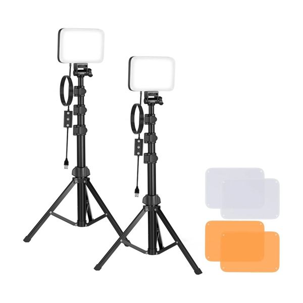 Neewer BP66 štúdiový set dve LED lampy + filtre + statívy