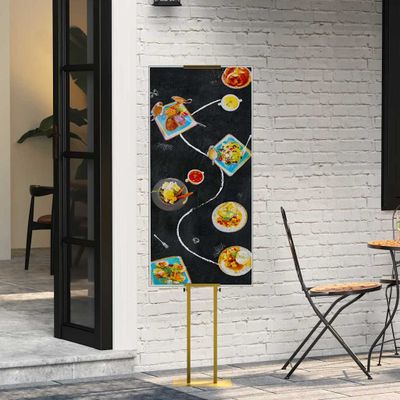 vidaXL Stánky na výstavy Zlatá 30 x 23,5 x 210 cm Oceľ