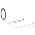 vidaXL Záves do dverí červený 300 mm x 2,6 mm 25 m PVC