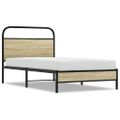 vidaXL Posteľný rám bez matraca 90x200 cm dub sonoma kompozitné drevo