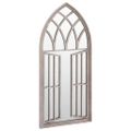 vidaXL Záhradné zrkadlo pieskové 100x45 cm exteriérové železo