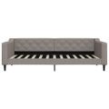 vidaXL Posteľný rám sivohnedý 90x200 cm látka