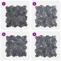 vidaXL Kamenné dlaždice Sivá 30 x 30 cm Riečny štrk